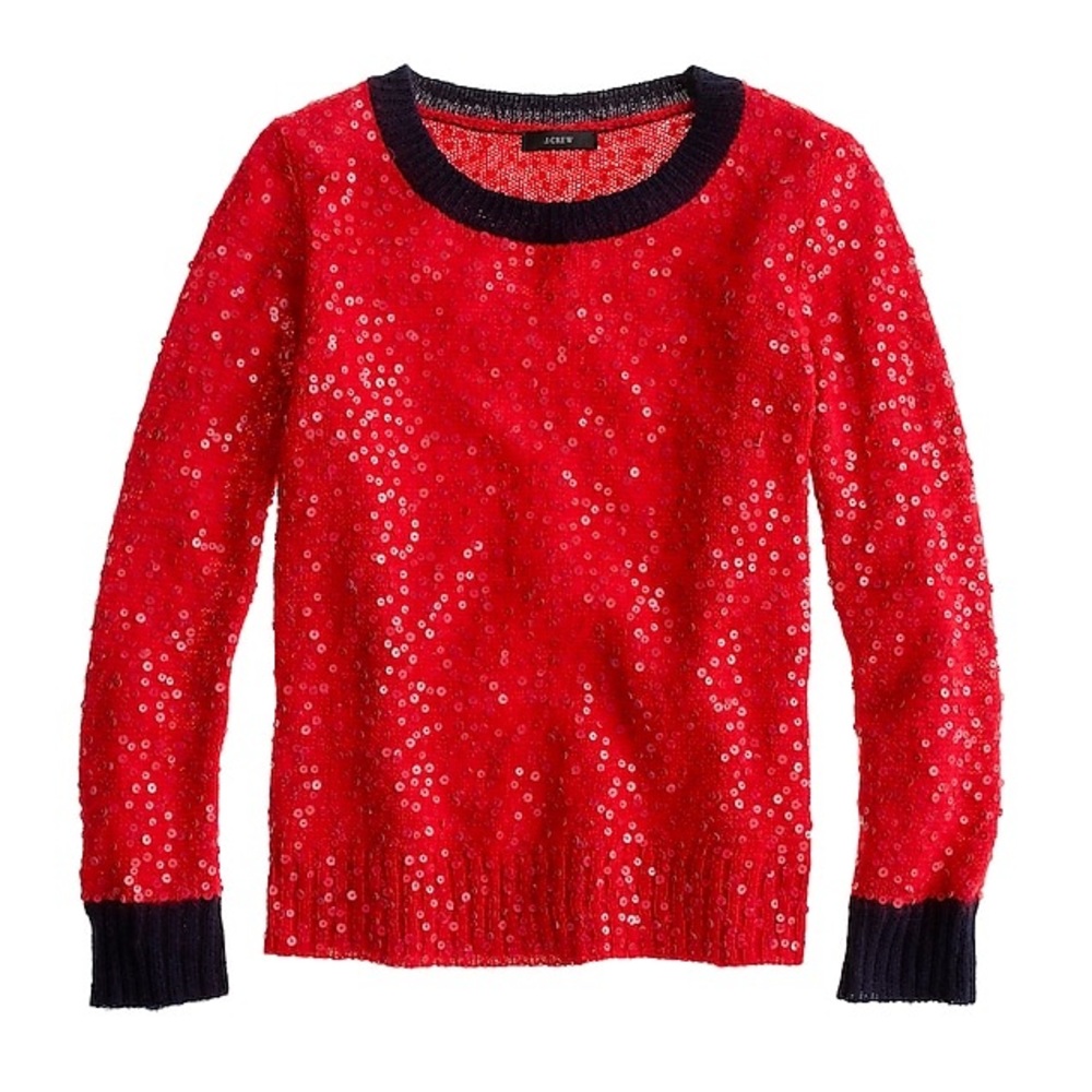 J. Crew Scattered Sequins Sweater
